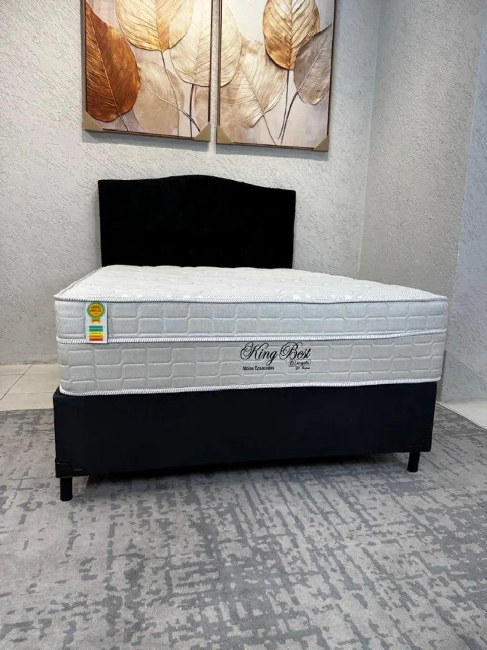 Conjunto: Colchão King Best + Base Box Casal - Foto 2