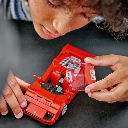 Lego Speed Champions Ferrari Super Car F40 318 Peças - 76934 Lego Speed Champions Ferrari  - Foto 4