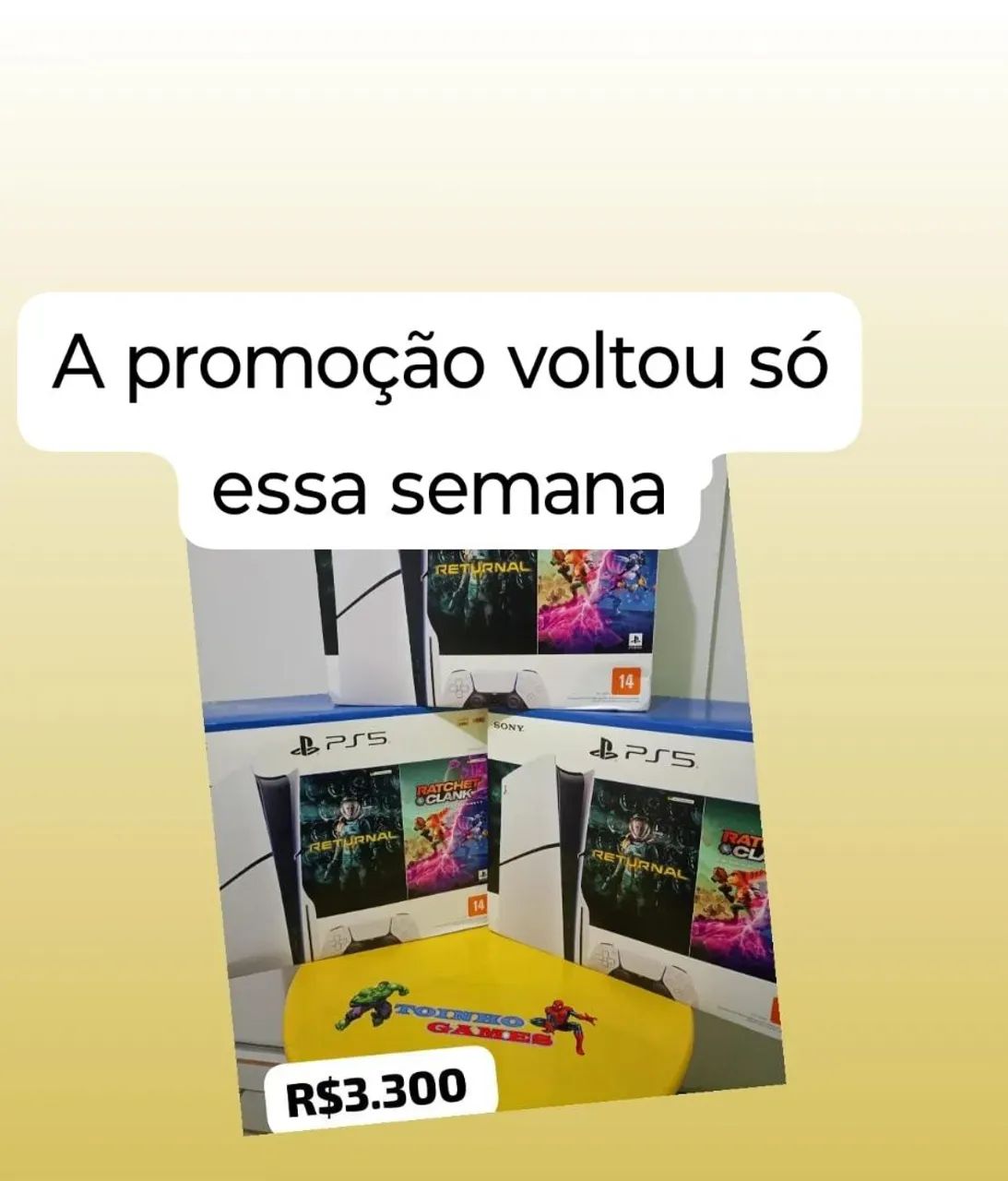 Playstation 5 com jogos - Promoção imperdível! - Foto 3
