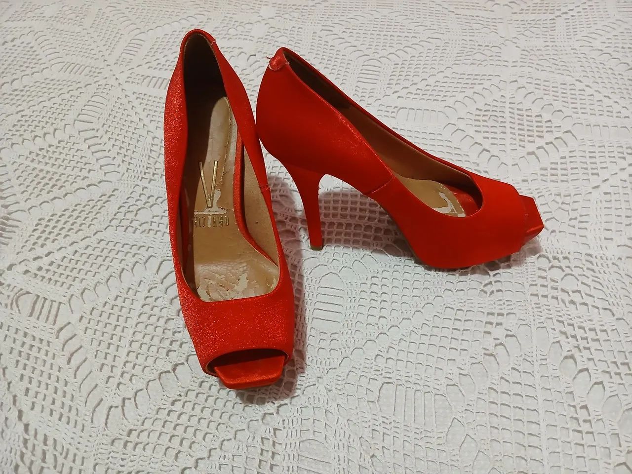 Peep Toe Semi Novo Vizzano - Usado 1 vez  - Foto 3