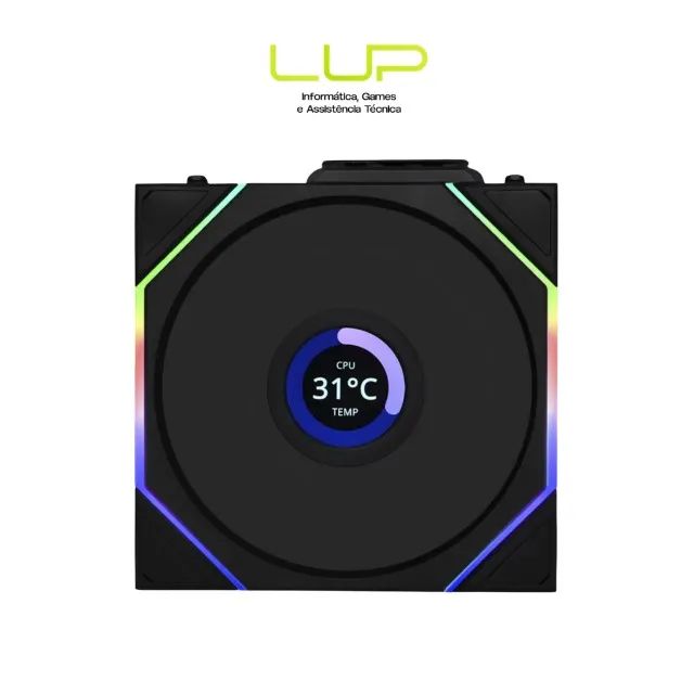 Kit Fan Com 3 Unidades Lian Li Uni Fan TL Wireless - Com tela  (Loja Física) - Foto 5