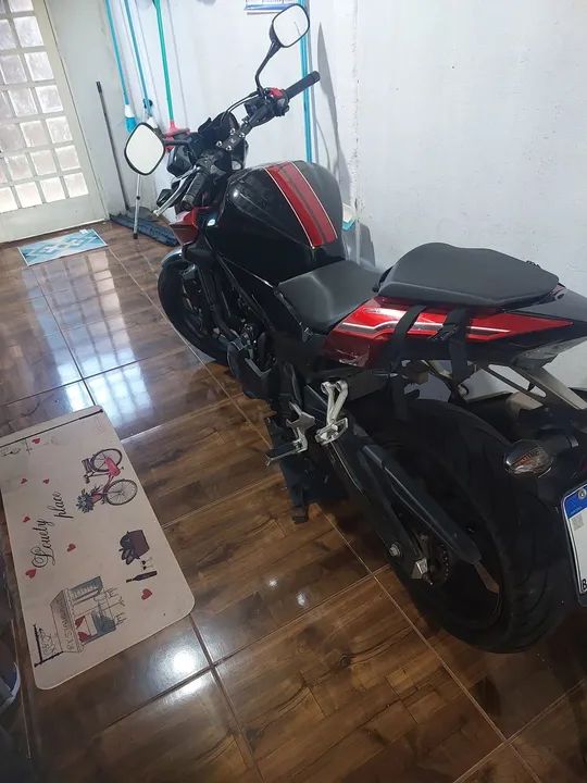 Moto Honda CB 500f - Preta com Vermelha - Foto 3