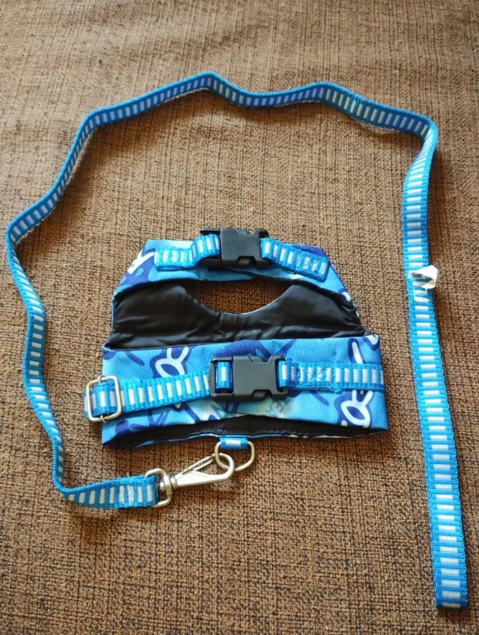 Coleira Peitoral para Cachorros ou Gatos de pequeno porte, de 4 a 5 Kg, regulável. - Foto 4