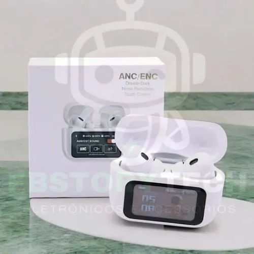 Fone de ouvido bluetooth smart anc com tela interativa - Foto 2