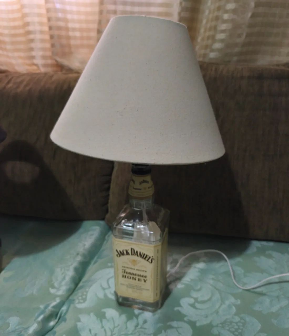 Abajur Artesanal Exclusivo - Garrafa Jack Daniels - Foto 3