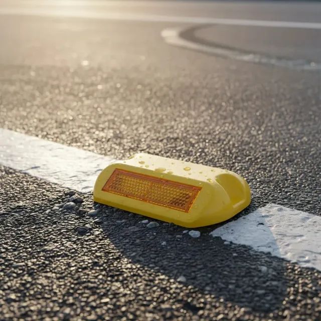 Mini Tachão Refletivo Bidirecional Amarelo Kit com 10 - Foto 3