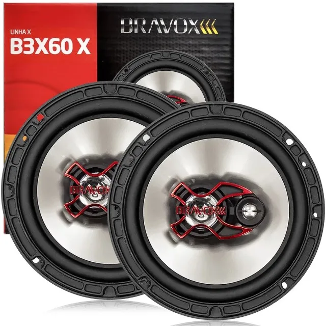 Alto Falante 6 Polegadas Bravox 100w Rms B3X60-X Triaxial 4 Ohms Bobina Simples