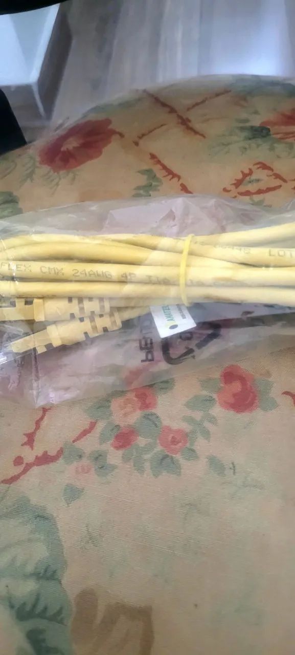 CABO DE REDE UTP RJ45 AMARELO  - Foto 5