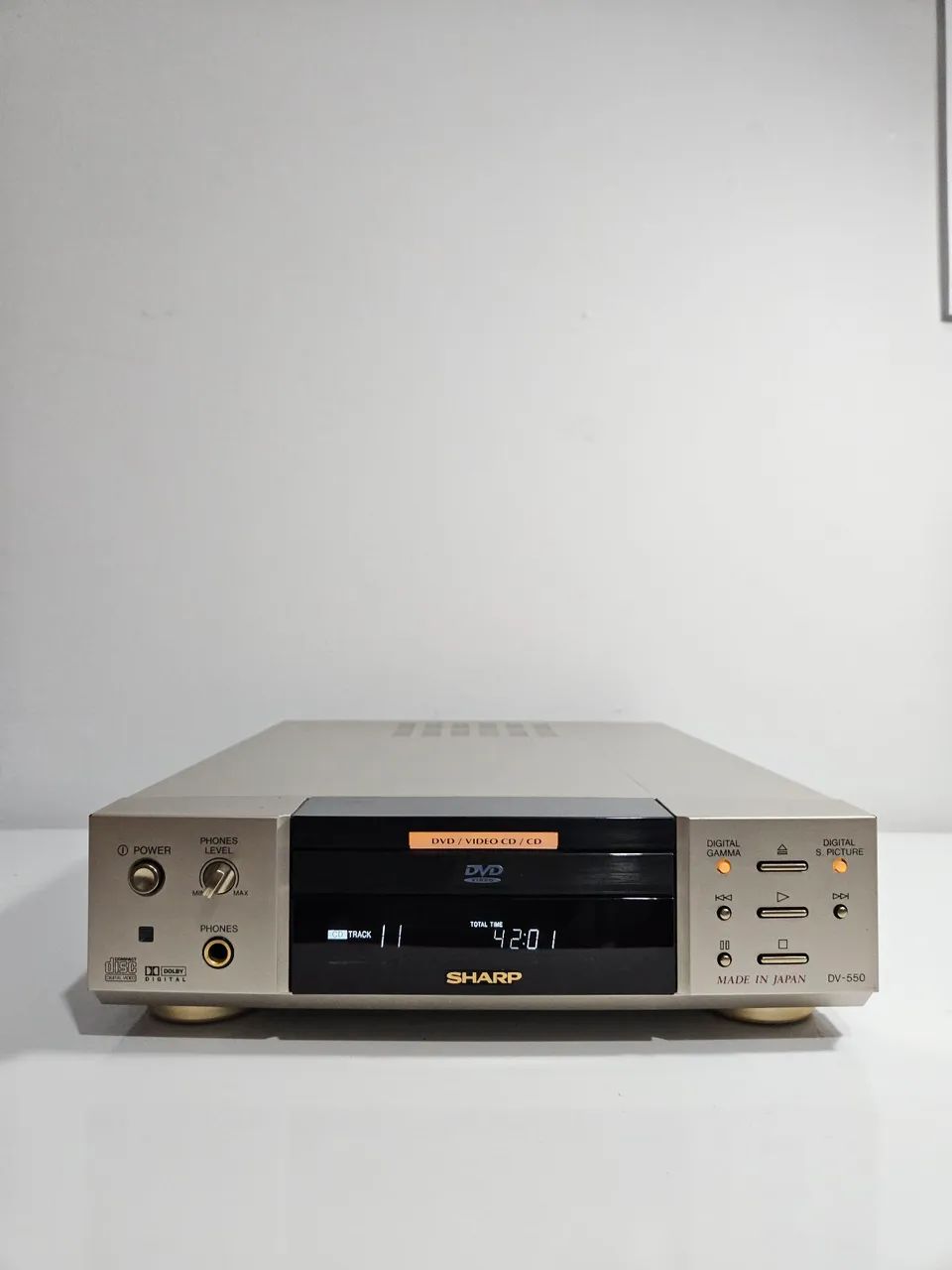 DVD Sharp DV-550 Dolby Digital (ler desc.)