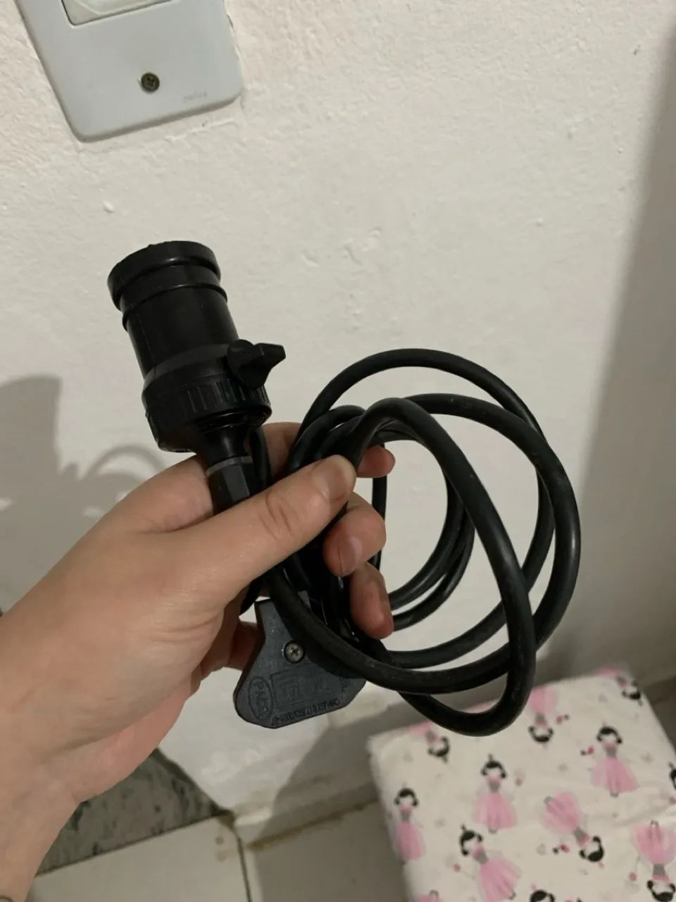 Soquete para lâmpada com fio