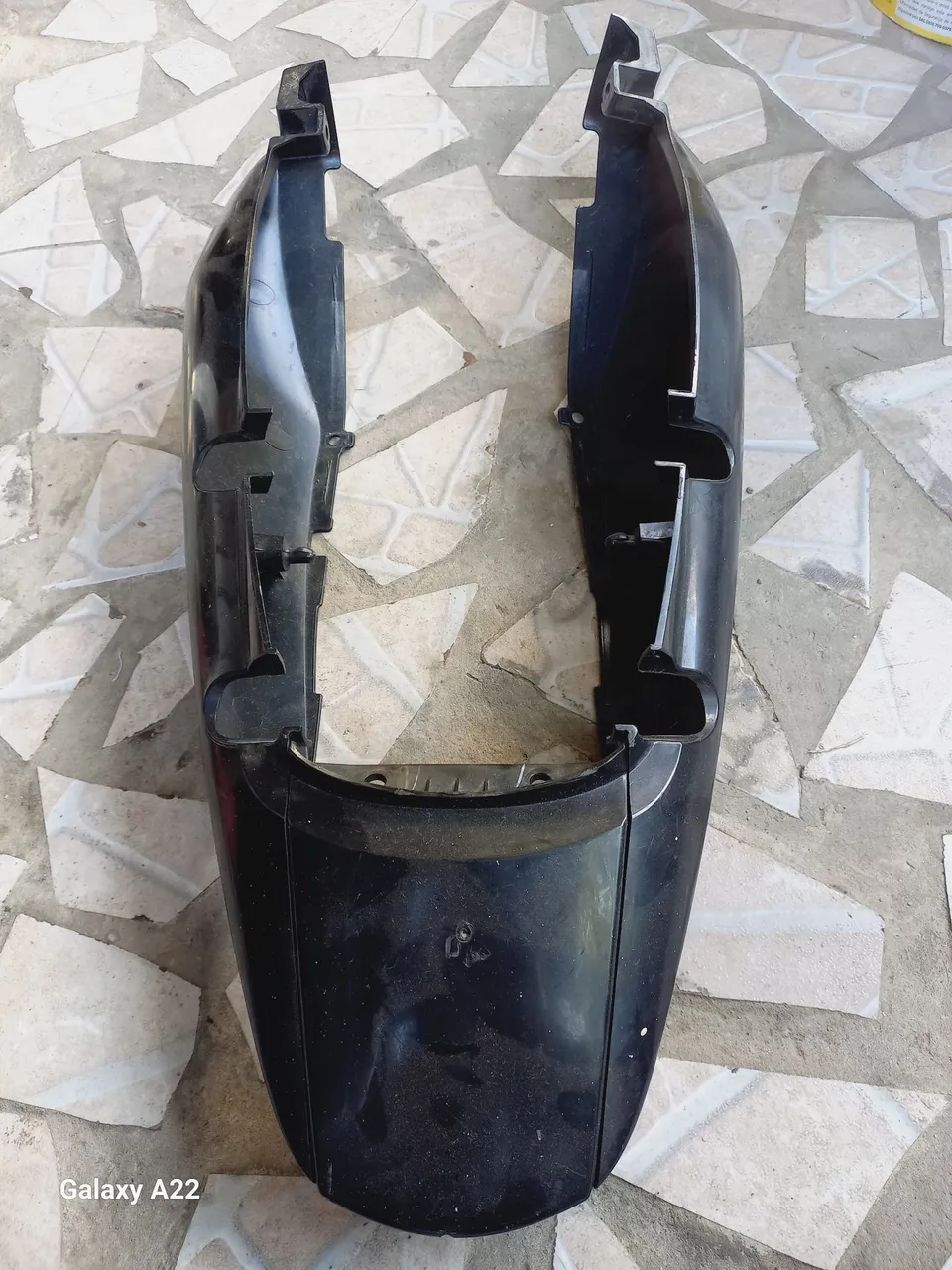 Rabeta traseira honda Fan125 2009 a 2013 preta original completa