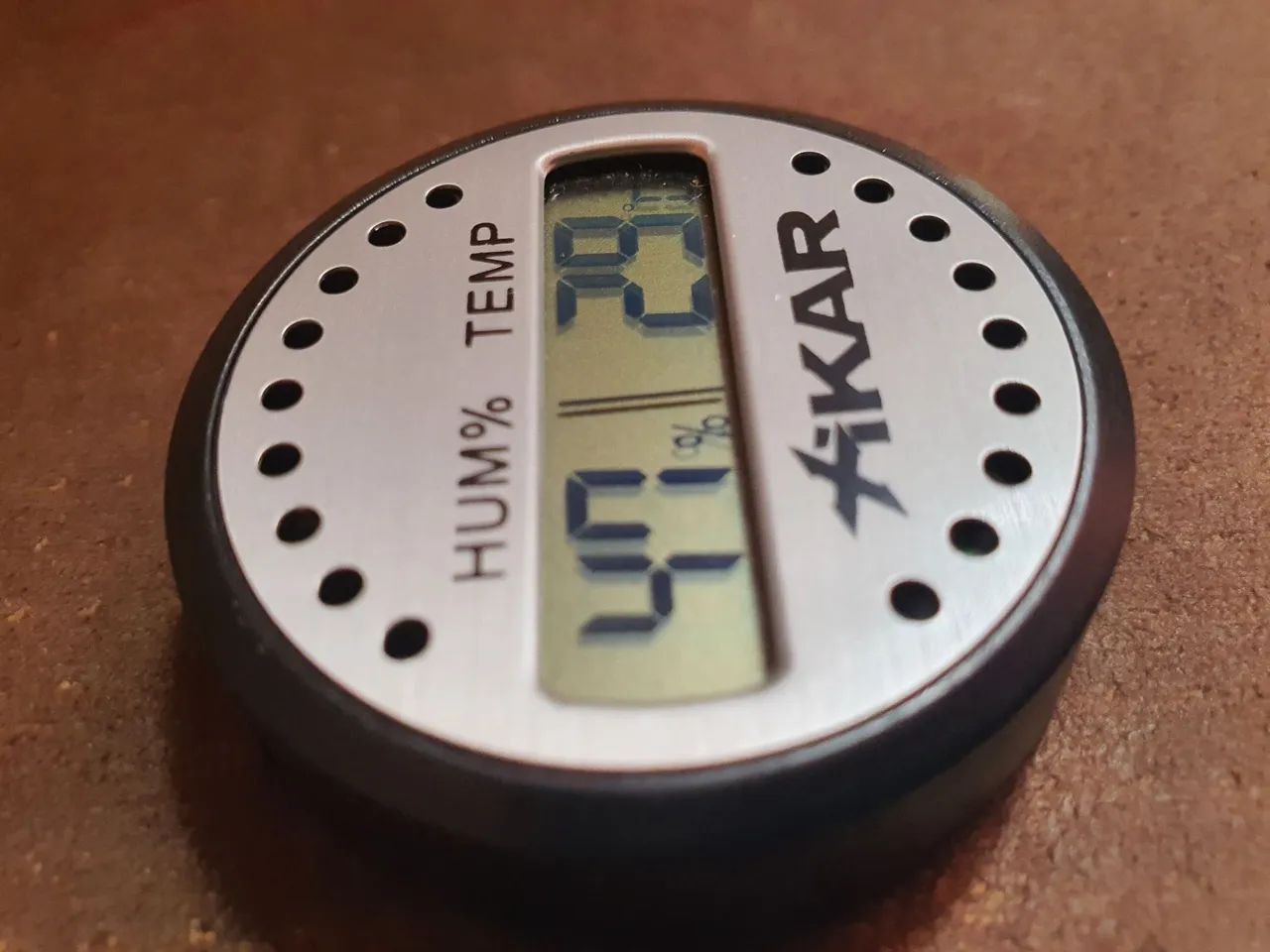 MEDIDOR DE UMIDADE E TEMPERATURA XIKAR PARA CHARUTOS - Foto 3