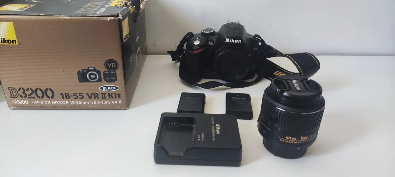 Nikon D3200 + lente 18-55mm - Câmeras e Filmadoras - Parque das