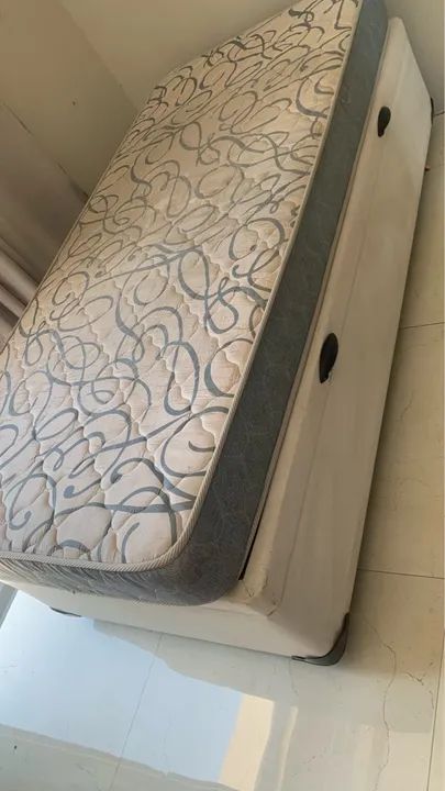 Cama box baú com colchão (solteiro) - Foto 2