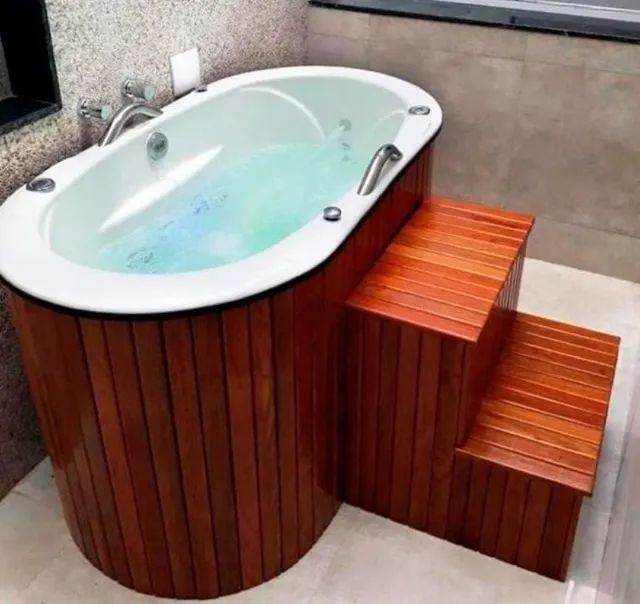 Ofurô com bomba e aquecedor - Especial deck - Foto 2