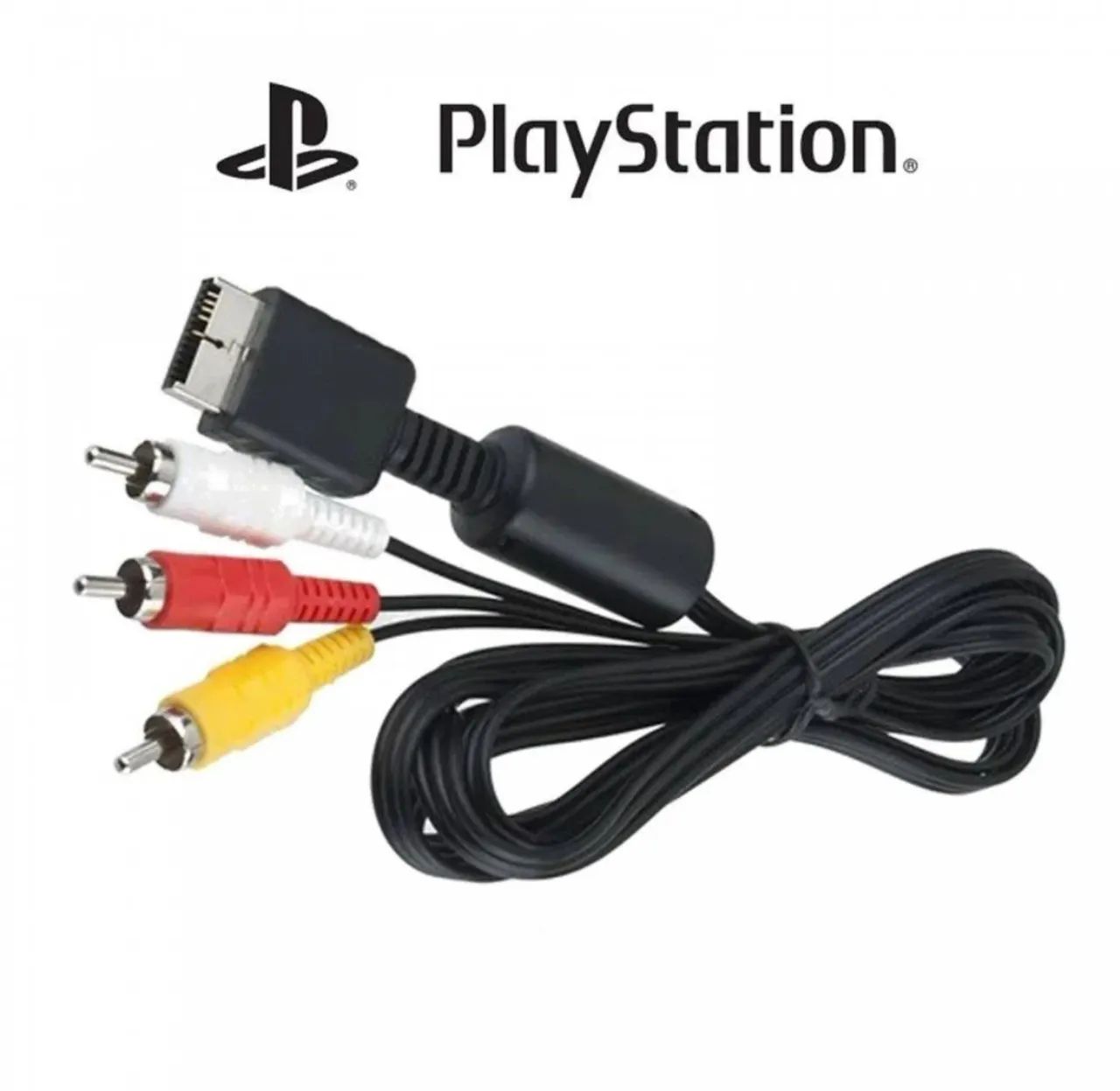Cabo AV Playstation 1, 2 e 3 Original