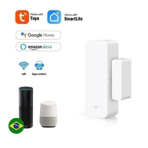 Sensor Inteligente Porta e Janela Conexão Wireless Lua Tek Smart Wifi Amazon Alexa Google  - Foto 4
