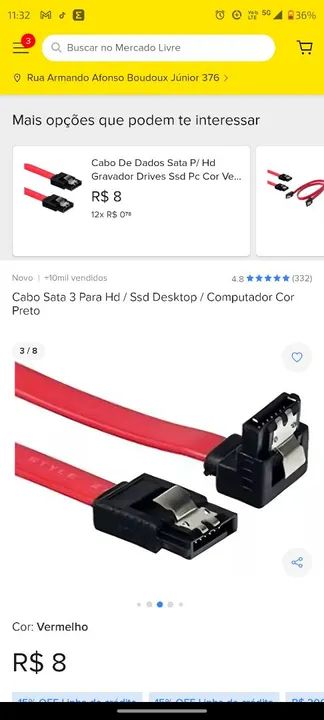 Cabo Ssd/Hd  SATA Para HD / SSD - Foto 3