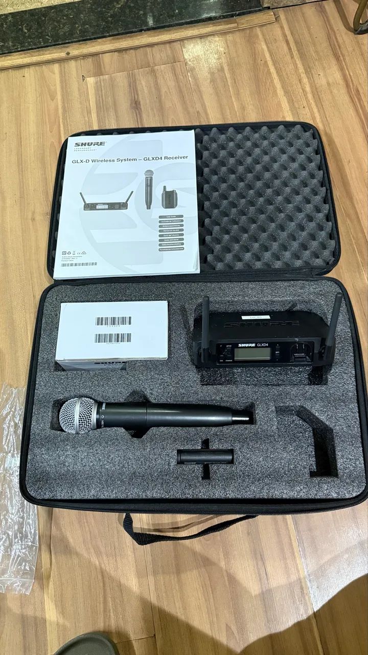 Microfone shure GLXD sem fio beta 58a