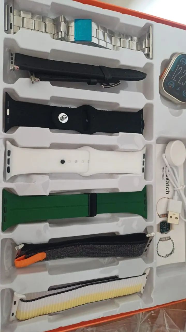 Kit smartwatch ultra com pulseira extra brinde  - Foto 2