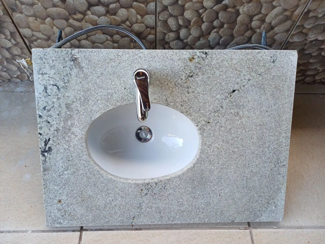 Bancada com cuba de mármore 64618080653954120