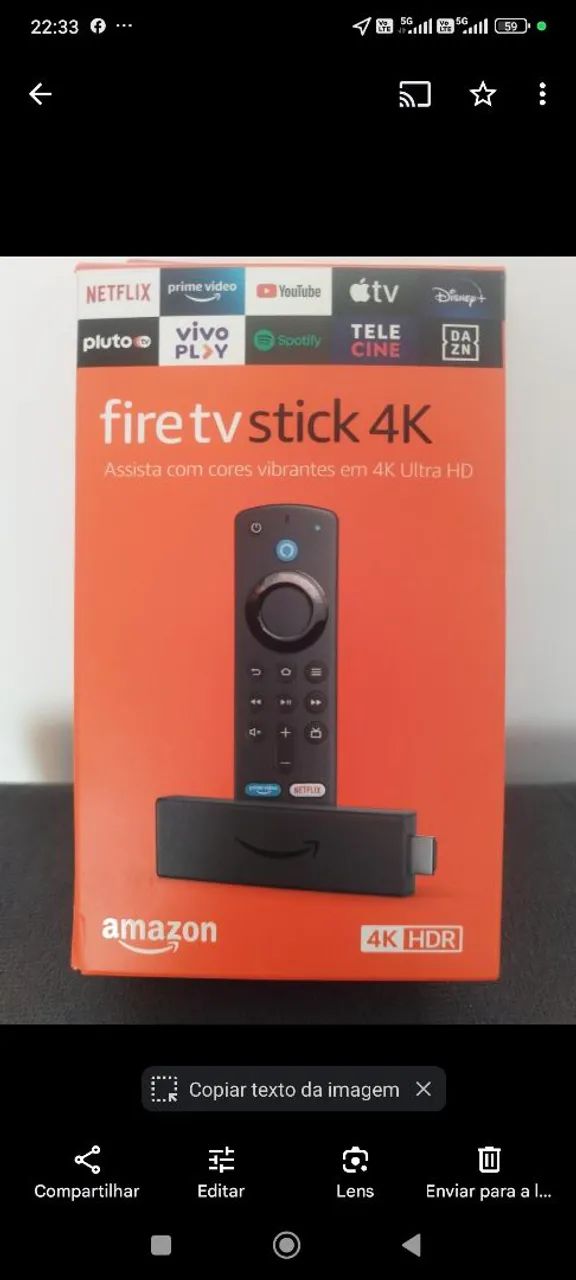 Fire TV Stick 4K - Assista com cores vibrantes em 4K Ultra HD - Foto 2