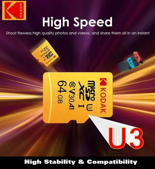 Cartão de memória KODAK 64GB MicroSD - Foto 3