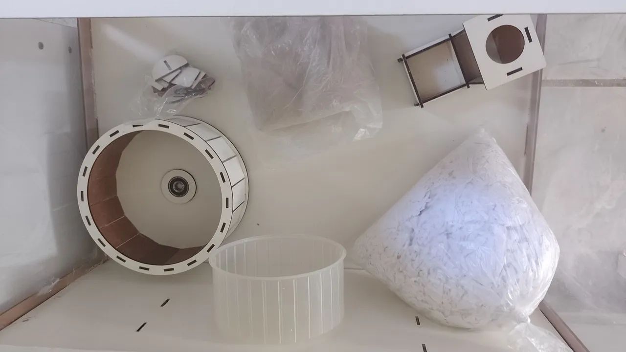 TERRÁRIO Hamster,  com Acessórios- LEIA O ANÚNCIO. - Foto 4