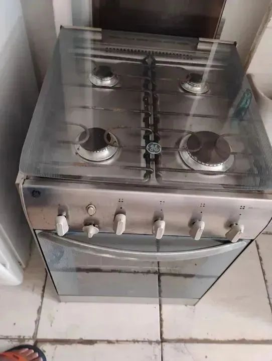 Fogão de Embutir (Gás Encanado)4 Bocas com Forno - Ótimo Estado - Foto 4