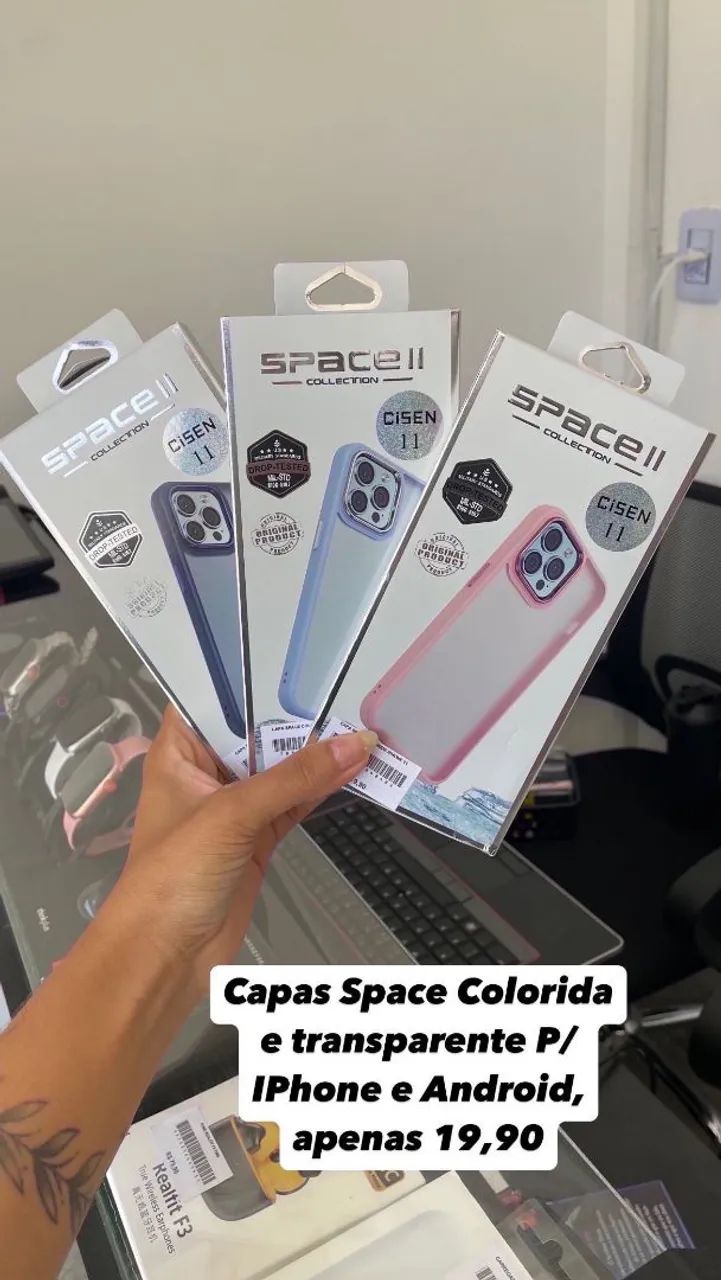 Capas Spaces Coloridas e transparentes