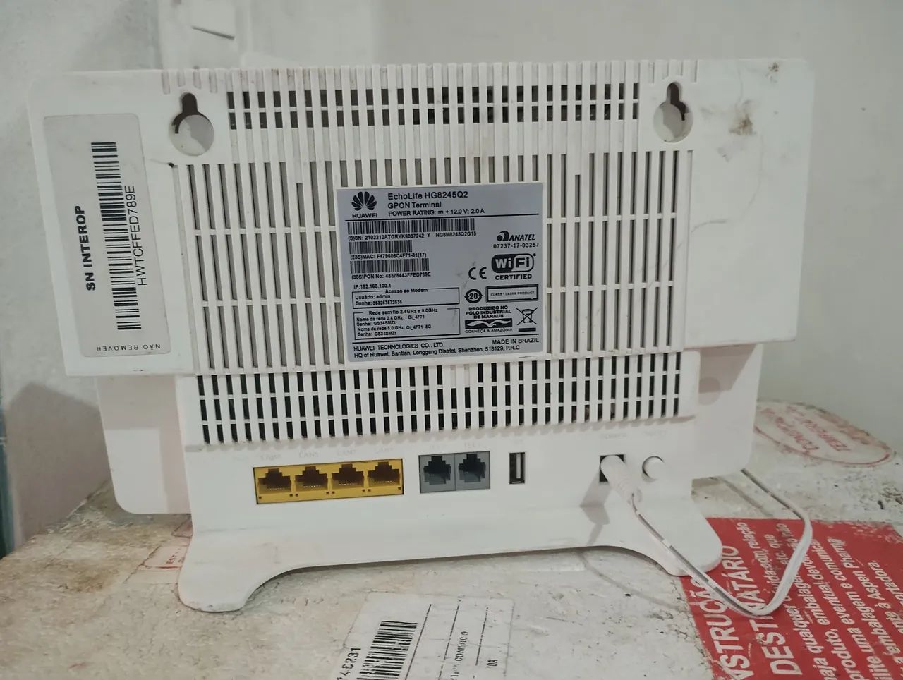 Huawei HG8245Q2 Wi-Fi Router Working64617598647041122