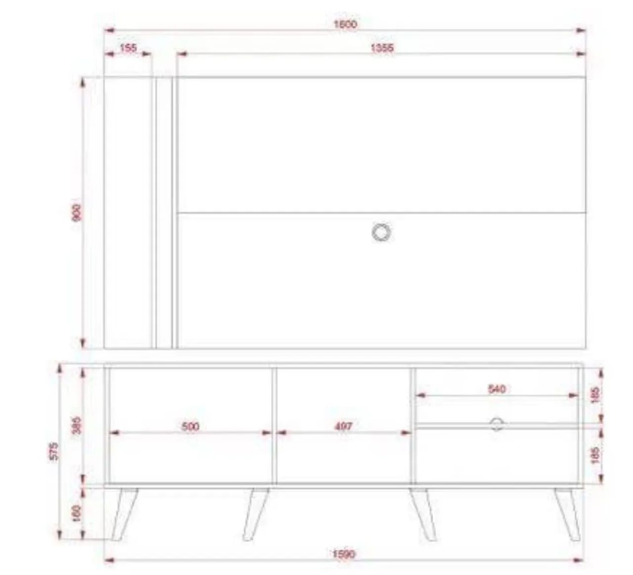 Rack para TV com design moderno - Foto 2