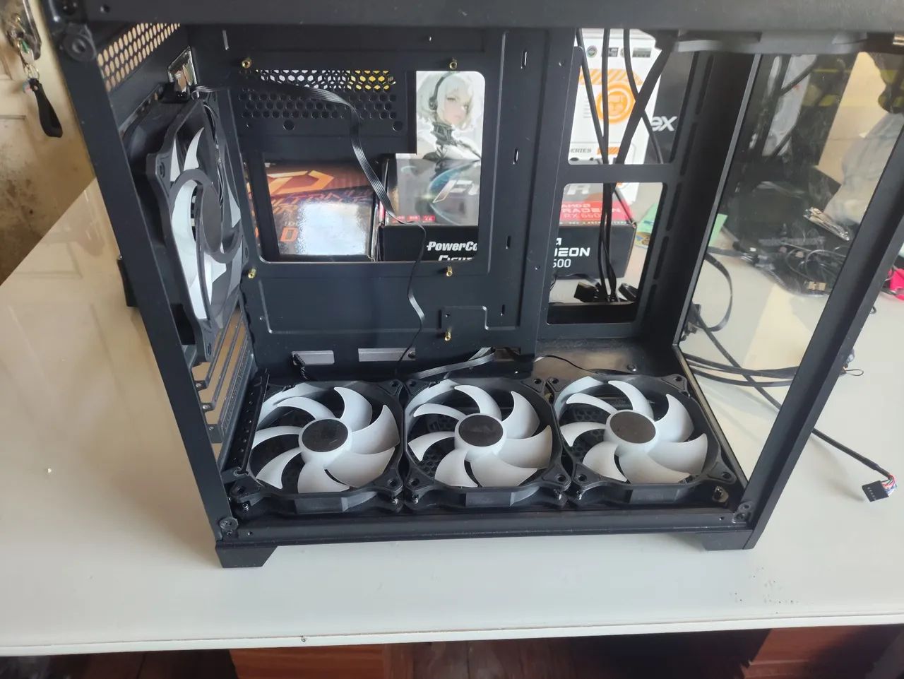 Gabinete Mancer 300V Black com ventoinhas  - Foto 4