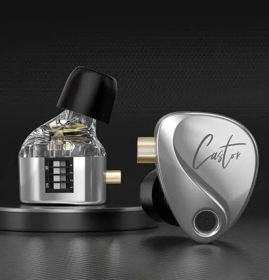 Fone profissional com fio kz castor com tuning 