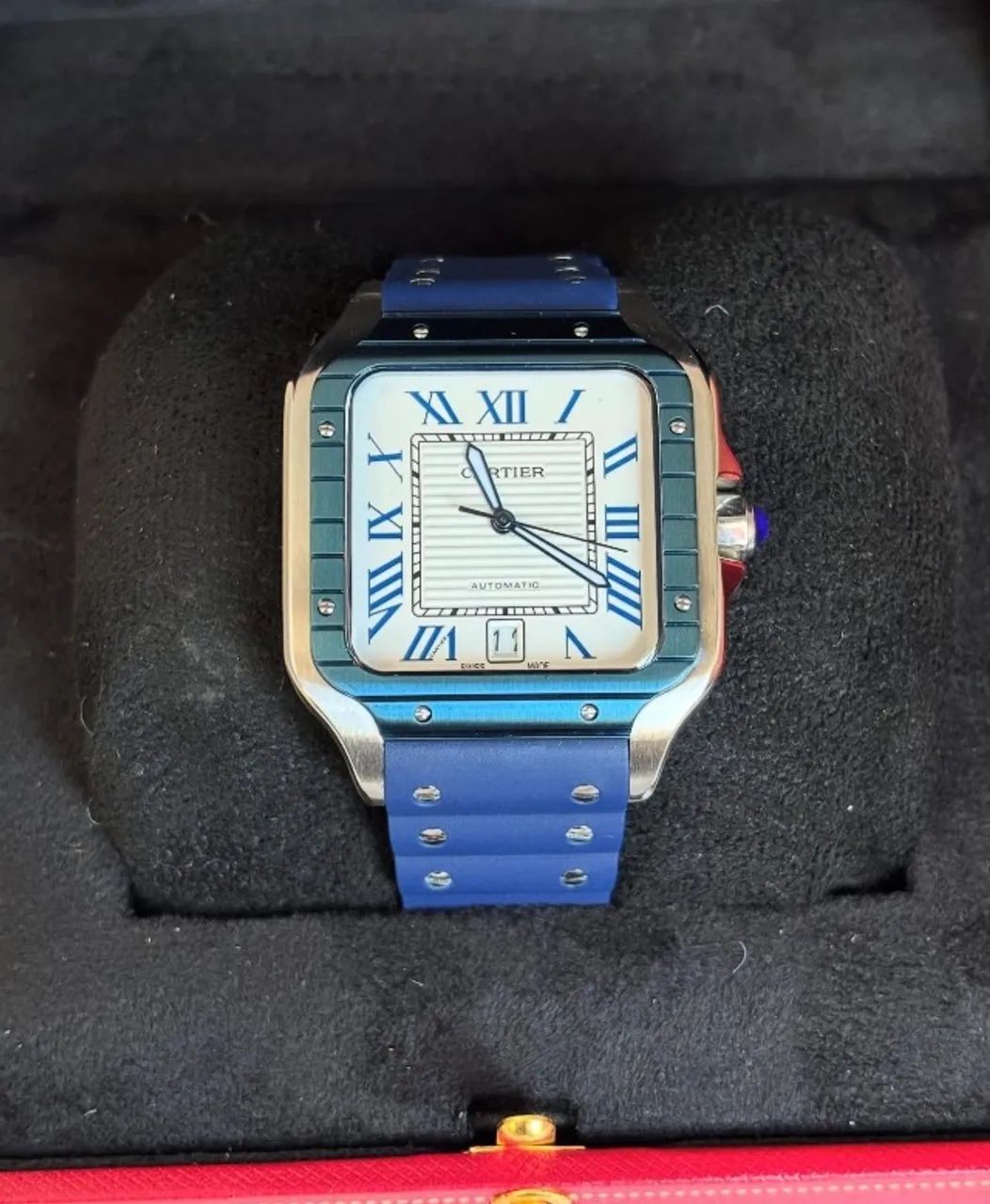 Relógio Cartier Santos White