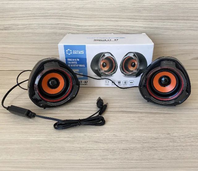 Caixinhas de Som Lotus LT-A7 5W USB 2.0 para Computador e Notebook - Foto 5