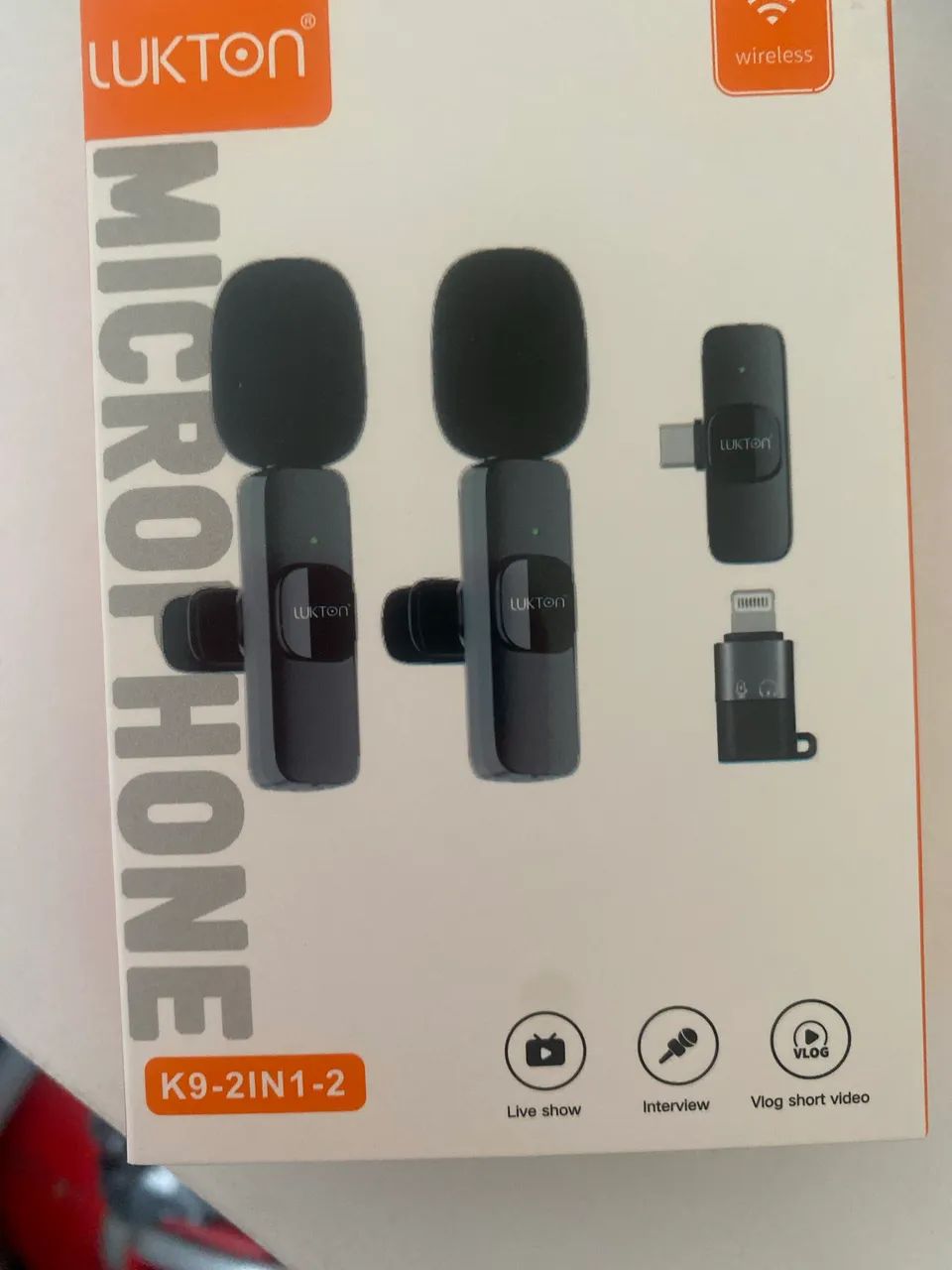 Microfone de lapela 