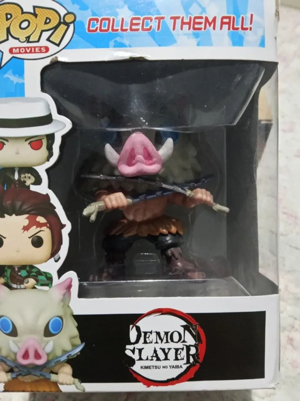 Boneco POP DEMON SLAYER  INOSUKE MÁSCARA DE JAVALI