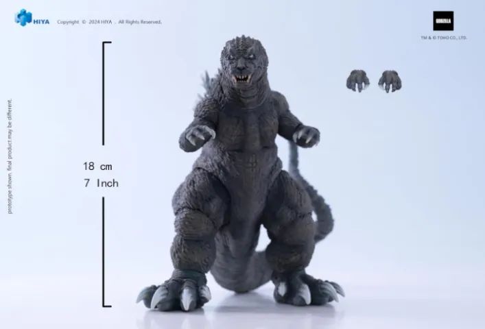 Hiya Toys Godzilla GMK (2001): Godzilla Exquisite Basic Series Previews Boneco de ação - Foto 3