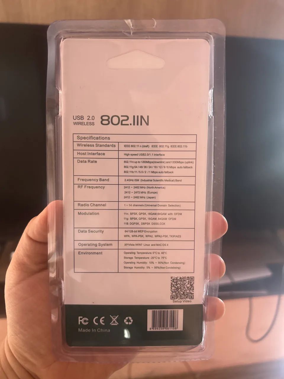 Antena USB Wifi 1800Mbps Kapbom Externa 2.4 GHz Alta Performance - Foto 2