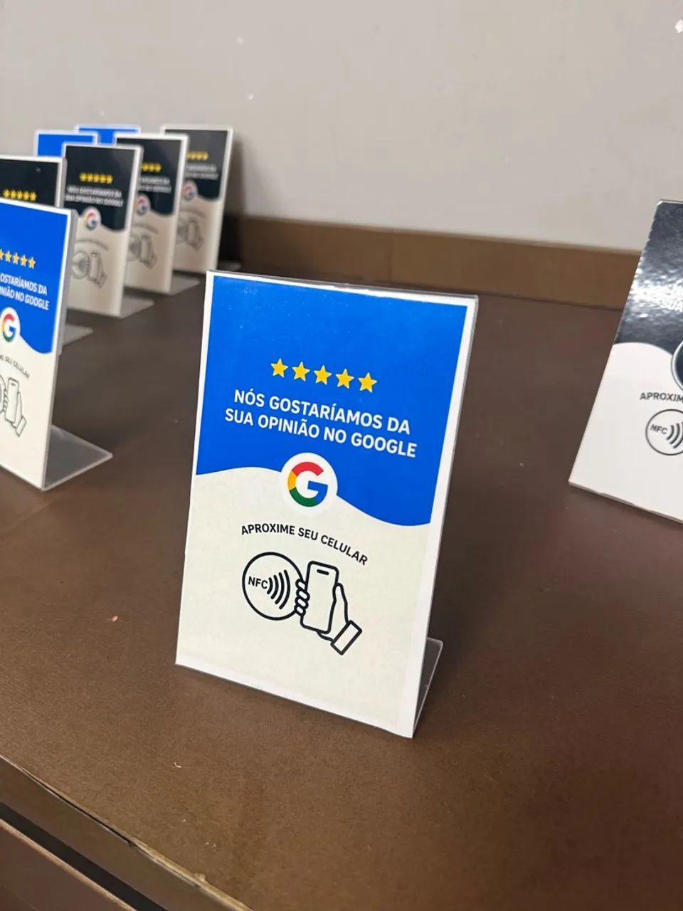 Placas de avaliação rápida Google NFC  - Foto 3