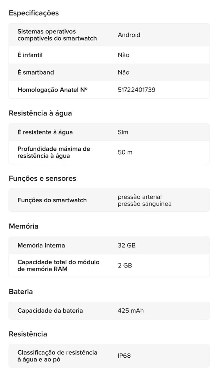 Samsung Galaxy Watch Watch 7 de 44 mm e 1,47 polegadas com Pulseira FKM Cor Prata - Foto 5