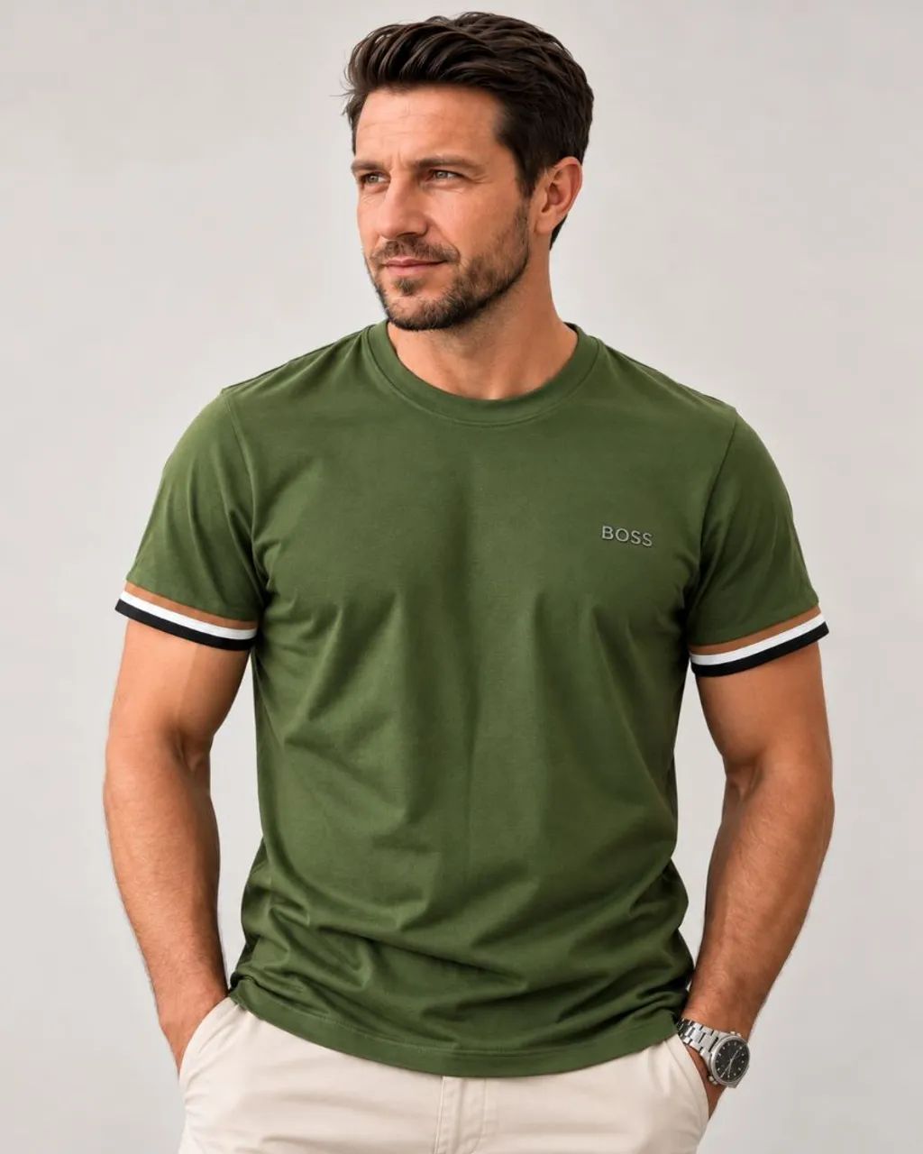Camiseta Masculina Griffe - Foto 4