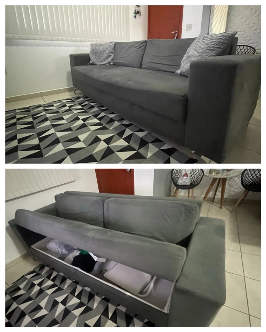 Sofá Baú em tecido suede! - Foto 3