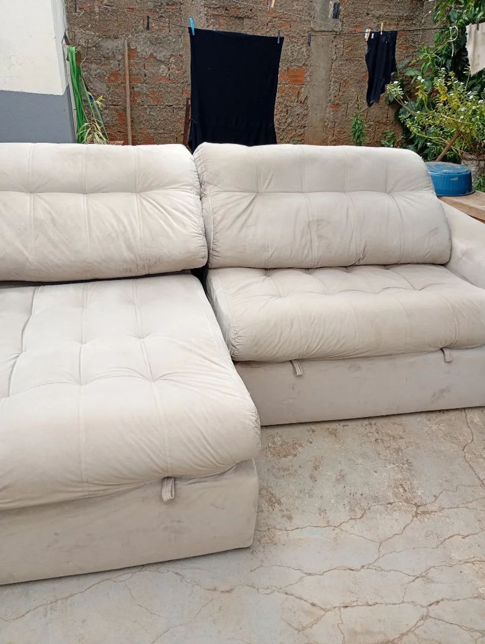 Sofá retrátil e reclinável bem novo entrego  - Foto 3