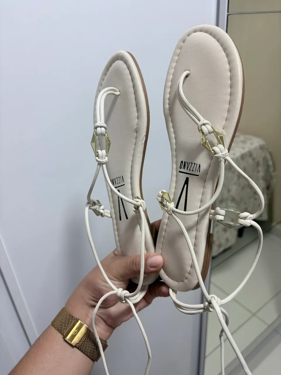 Sandália Vizzano 37 - Off White - Foto 2