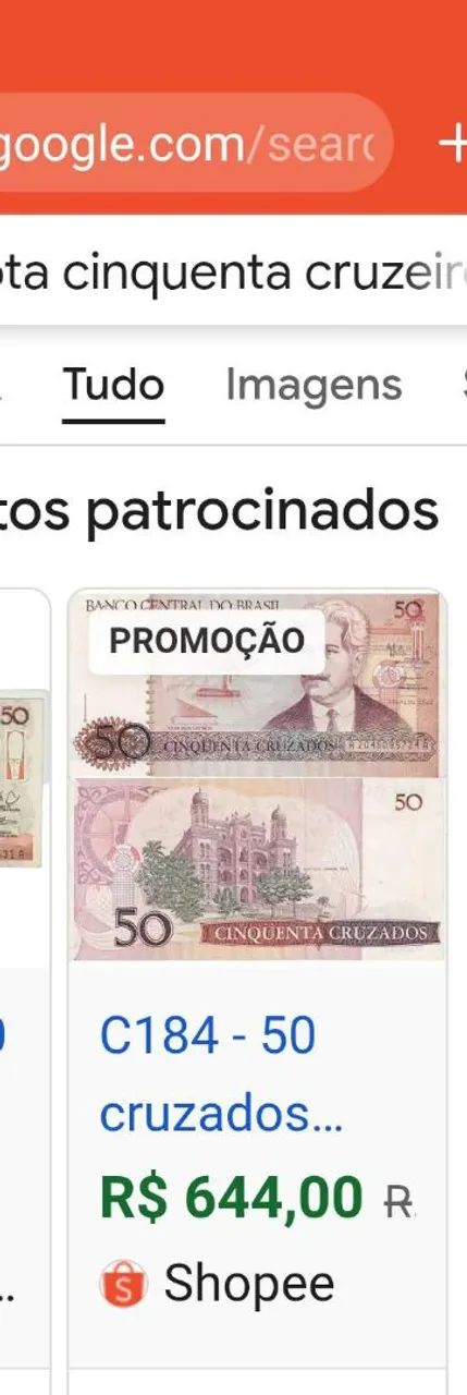 Nota de 50 mil cruzieros  - Foto 3