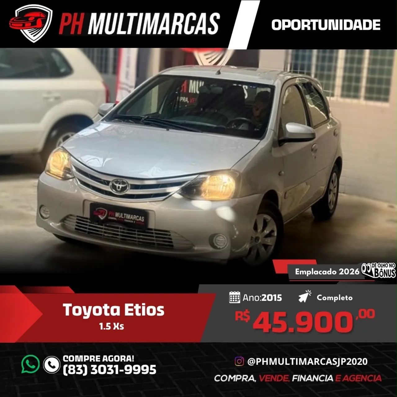 Toyota Etios ETIOS XS 1.5 Flex 16V 5p Mec. 2015