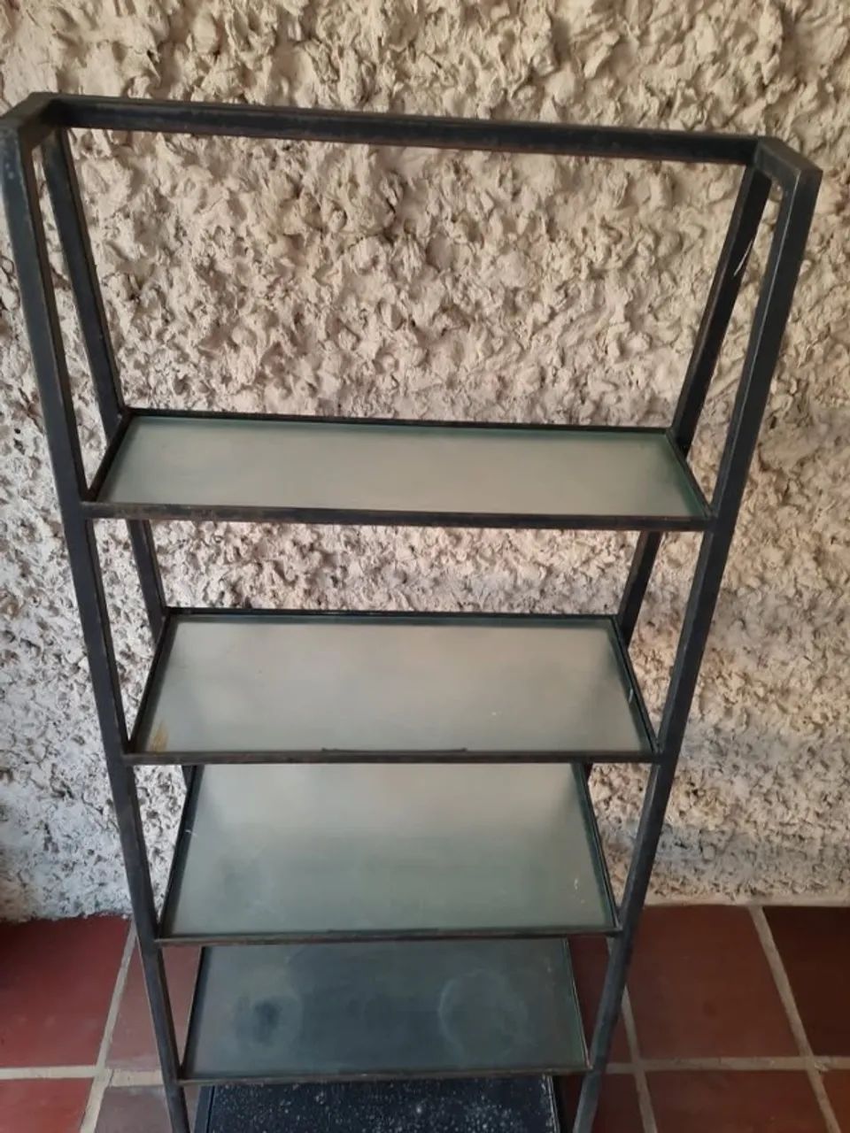 Expositor de Ferro com 5 Prateleira de Vidro - Foto 2
