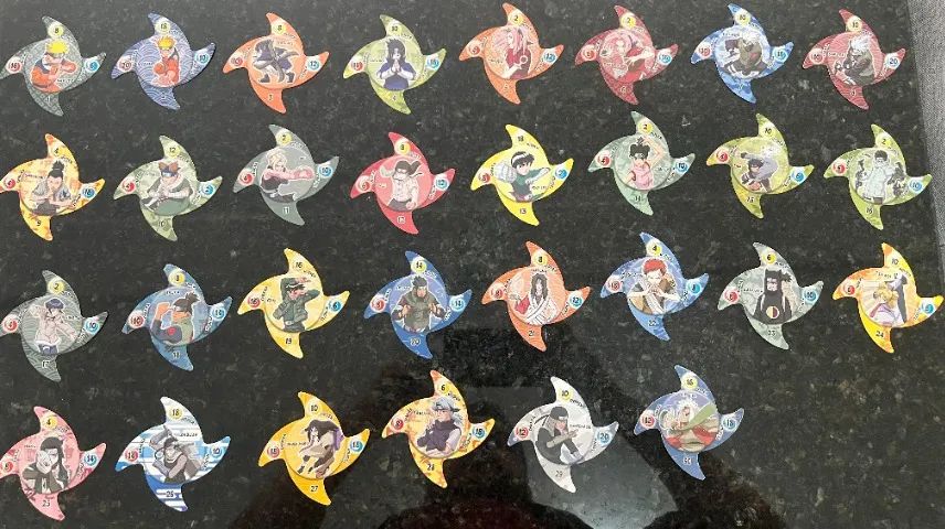 Elma Chips Tazos Naruto